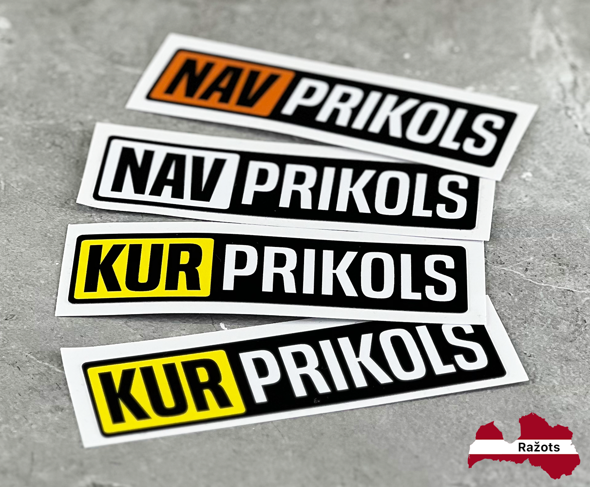 KurPrikols uzlīmes 4gab